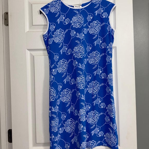 TASH + SOPHIE Women’s Sleeveless Blue Floral Embroidered Sheath Dress NWT - Picture 5 of 5